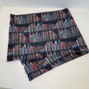 Library Bookshelf Infinity Scarf Books Librarian Novel Literary Gift